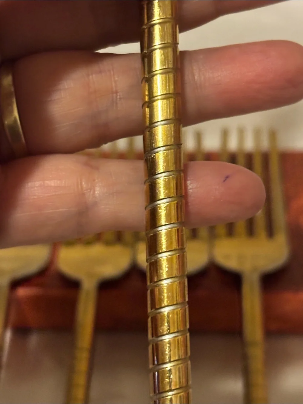 Goldtone Stainless Dinner Forks